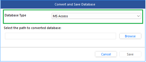 Choosing MS Access from Databases