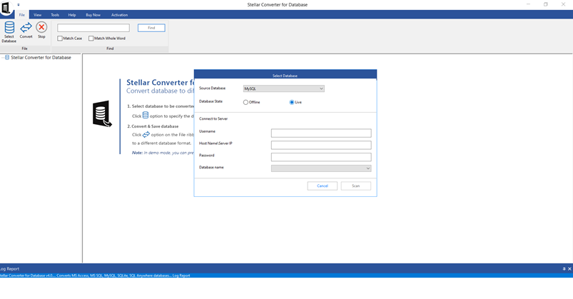 Stellar Converter for database software