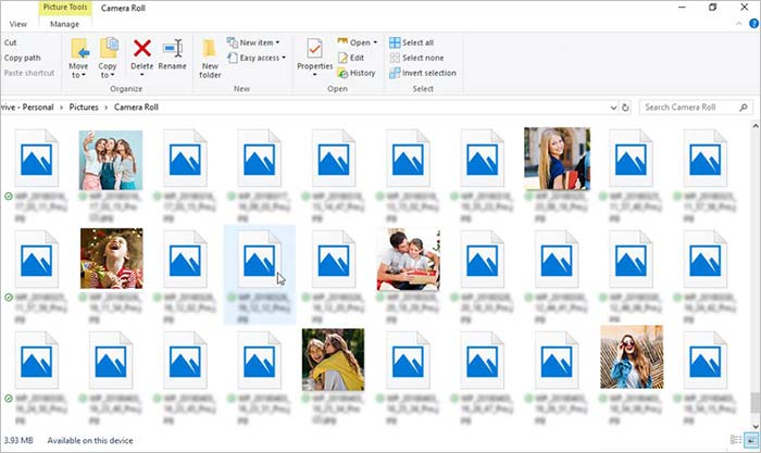Photo thumbnails not showing in Windows 10