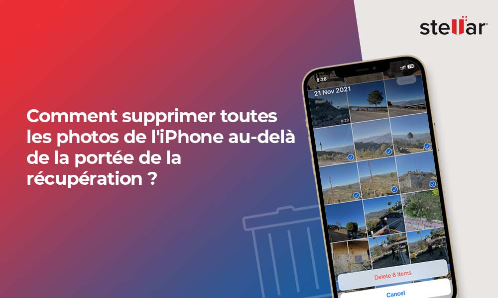 Comment supprimer toutes les photos de l’iPhone ?