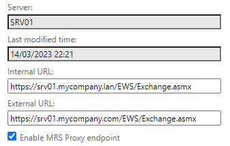 Activer le point de terminaison du proxy MRS
