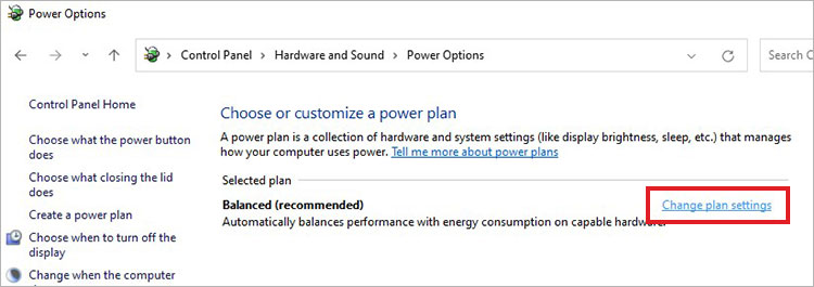 click-change-plan-settings