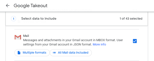 download your emails from Gmail using Google Takeout
