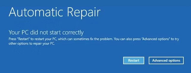 Your PC did not start completely error message on windows 11/10 computers