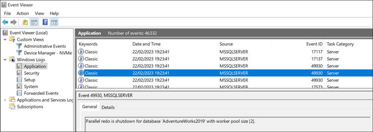 Error messages in MS SQL