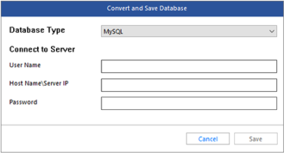 Converting and Saving the database