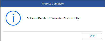 Processing the Databases successfully.