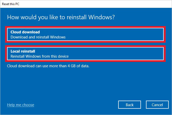 choose the method to install windows on your laptop