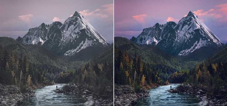 use saturation to color correct photos