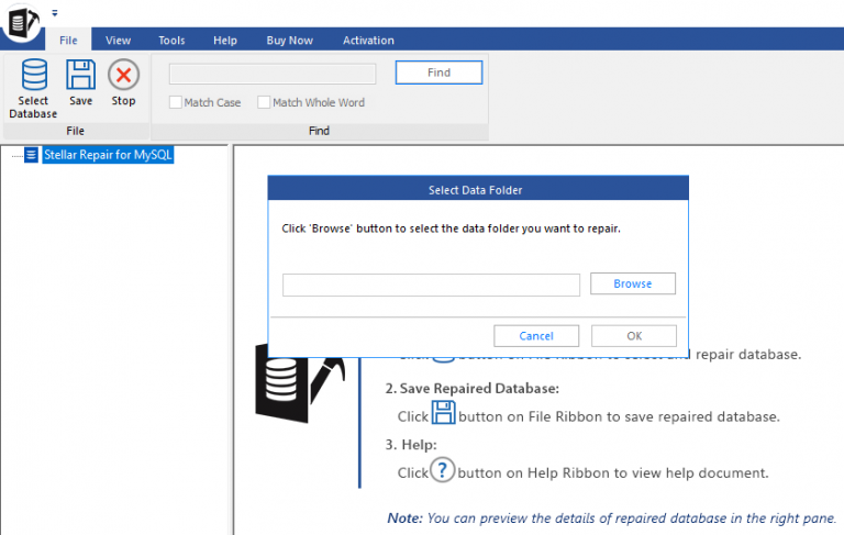 select data folder