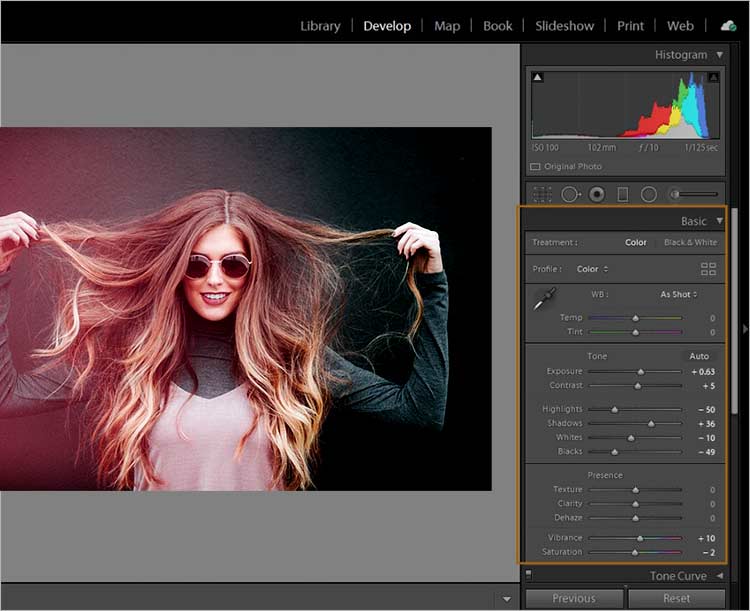 color correct photos in Lightroom