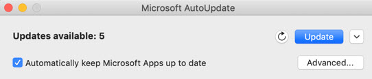 Auto Update feature for Mac Outlook App 