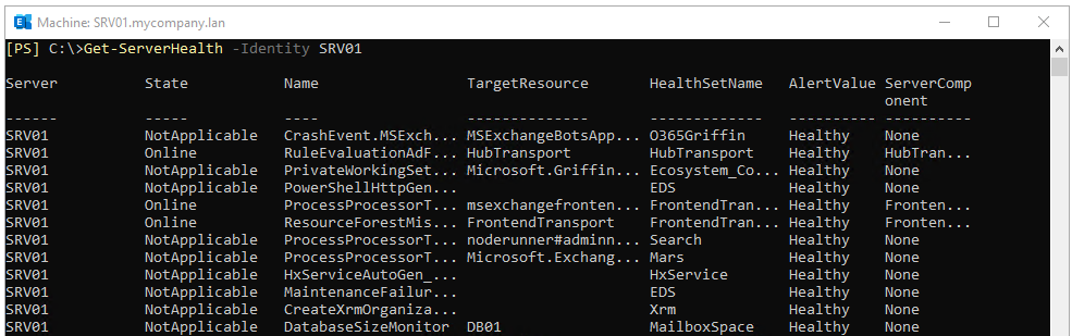 Get-ServerHealth -Identity