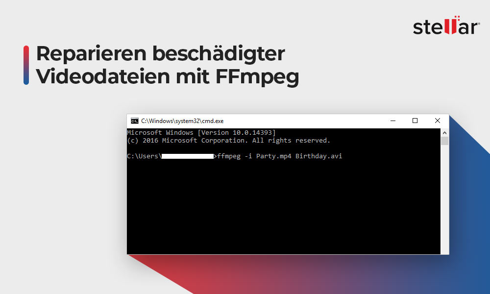 Reparieren beschädigter Videodateien mit FFmpeg