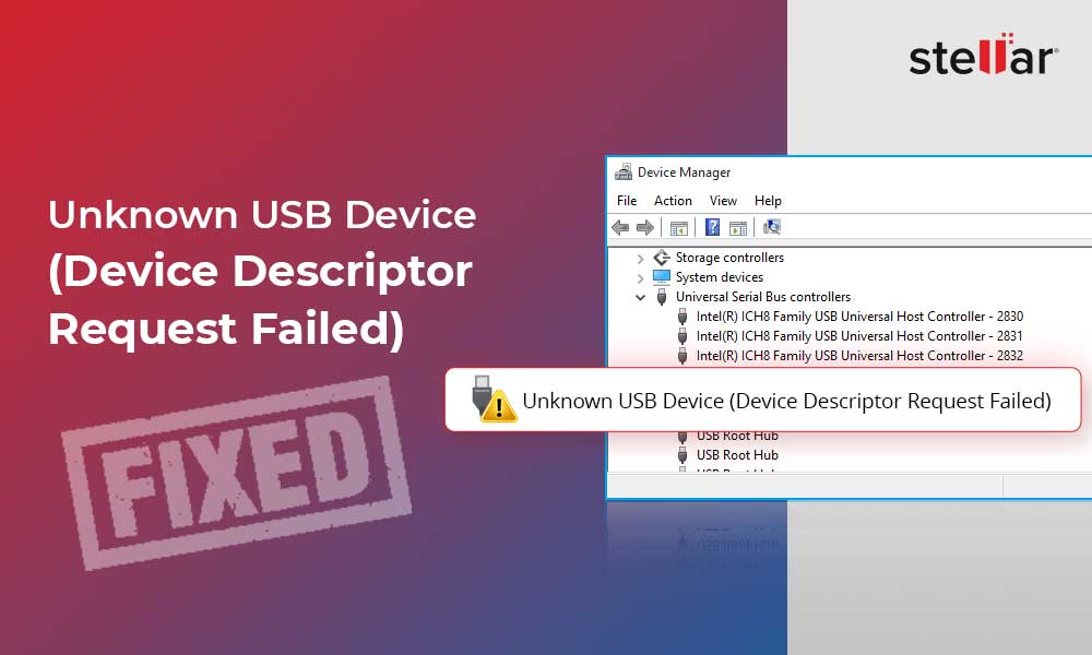 unknown usb device device descriptor request failed windows 10 bluetooth