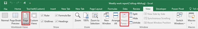  select page layout