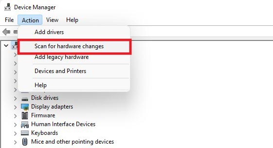select-Scan-for-hardware-changes-under-Action-tab-in-Device-Manager