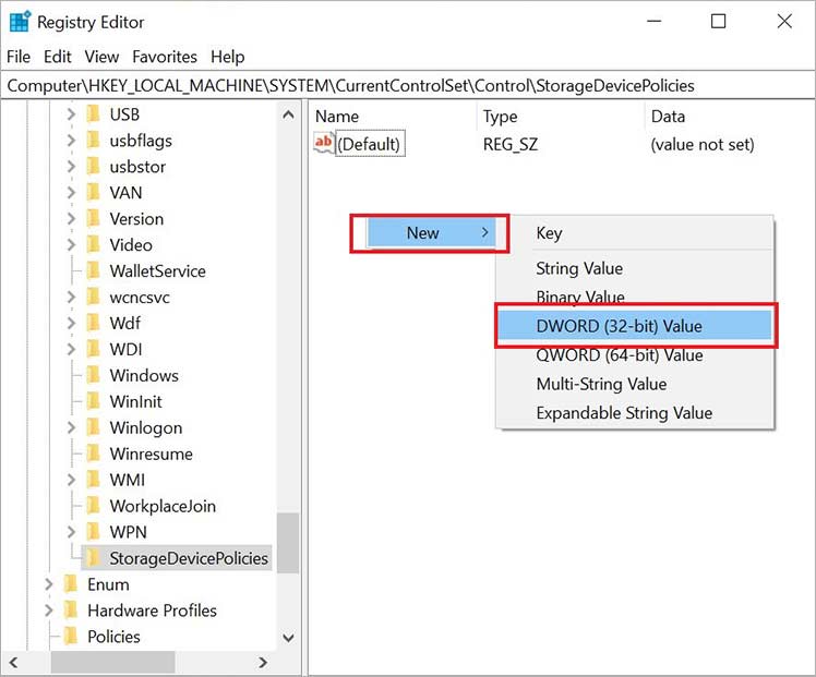 6 disable write protection in sd card using registry editor