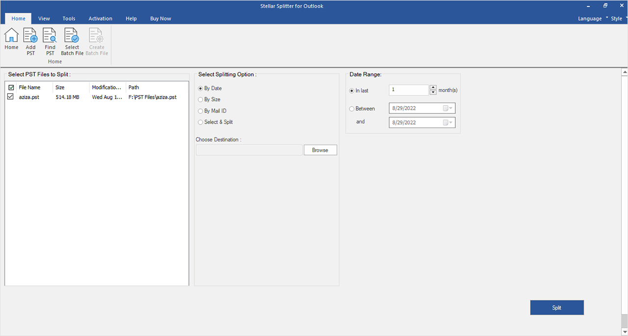 Use a Third-Party PST Splitter Tool to Split Large PST Files in Windows 11.