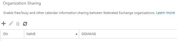 Add Federation Trust on Local Exchange Server