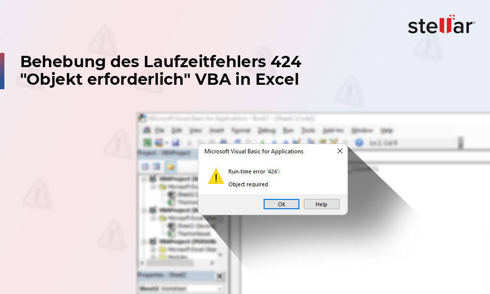 Behebung des Laufzeitfehlers 424 “Objekt erforderlich” VBA in Excel