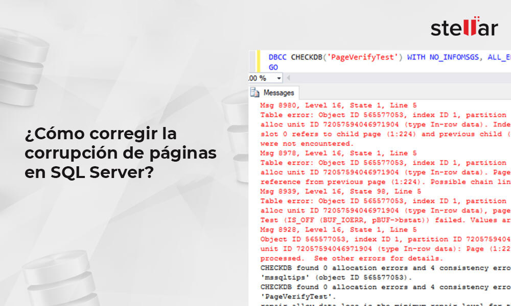 Comment corriger une page corrompue dans SQL Server ?