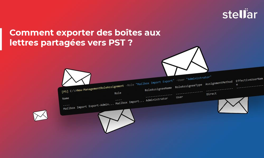 Comment exporter des boîtes aux lettres partagées vers PST ?