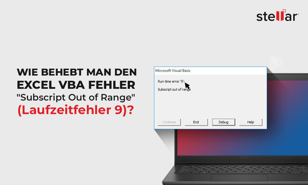 Wie behebt man den Excel VBA Fehler “Subscript Out of Range” (Laufzeitfehler 9)?