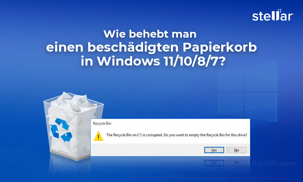 Wie behebt man einen beschädigten Papierkorb in Windows 11/10/8/7?
