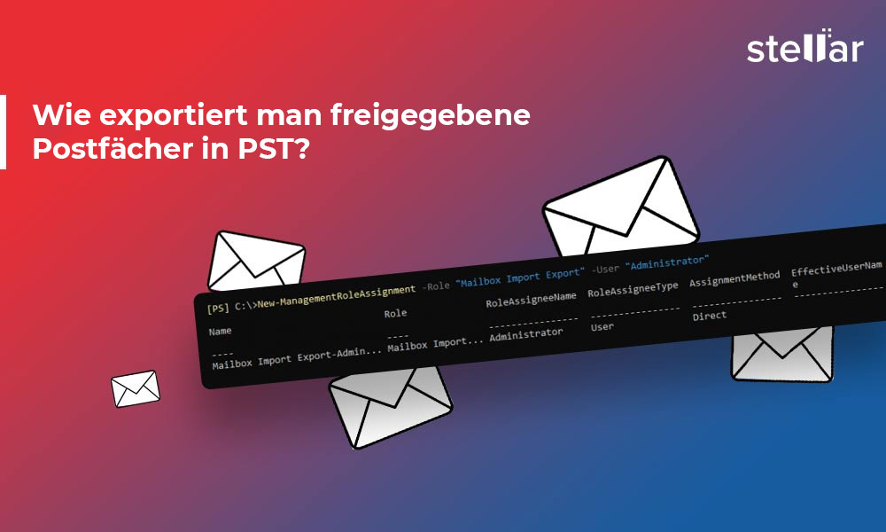 Wie exportiert man freigegebene Postfächer in PST?