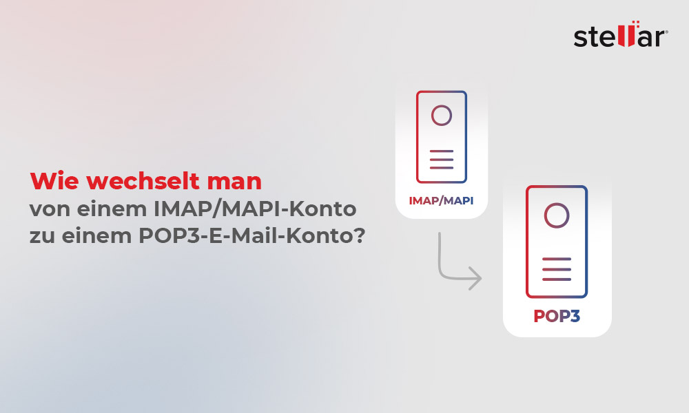 Wie wechselt man von einem IMAP/MAPI-Konto zu einem POP3-E-Mail-Konto?