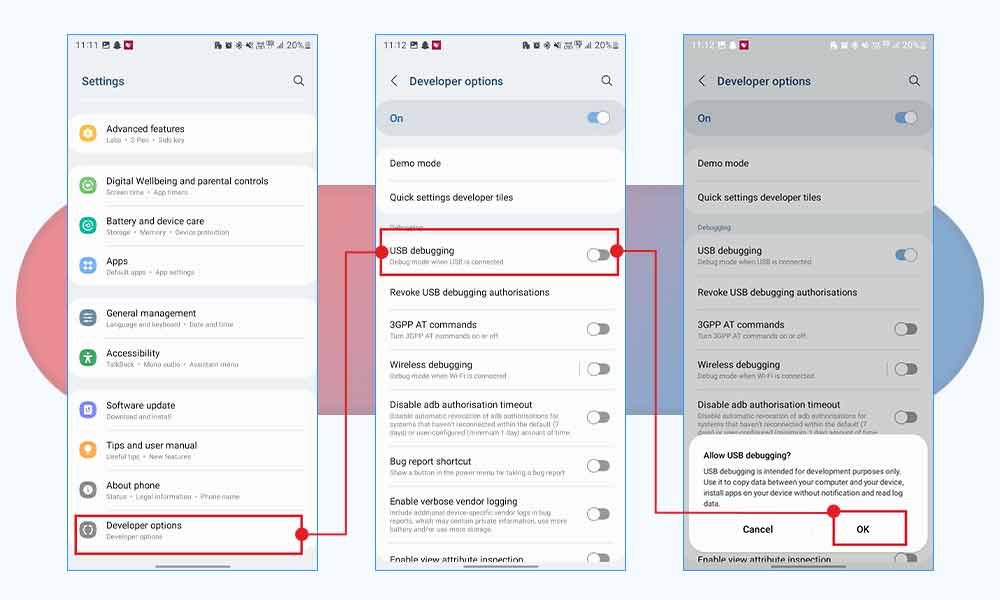 enable usb debugging 2