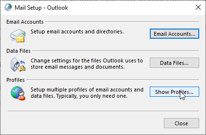 mailbox setup Outlook