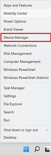 select device manager