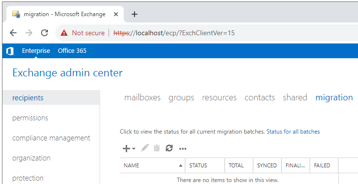 Check Start MigrationBatch progress