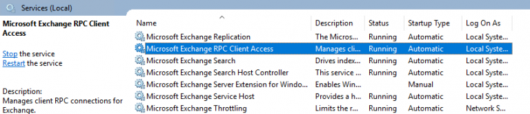 Microsoft Exchange RPC Client Access