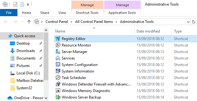 Open the Windows Server Backup from the Administrative Tools in Control Panel