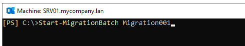 Start MigrationBatch command