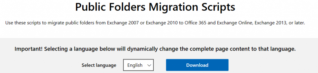 download the migration scripts from the Microsoft site