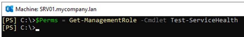 run Test-ServiceHealth the following command to get the roles that are needed 