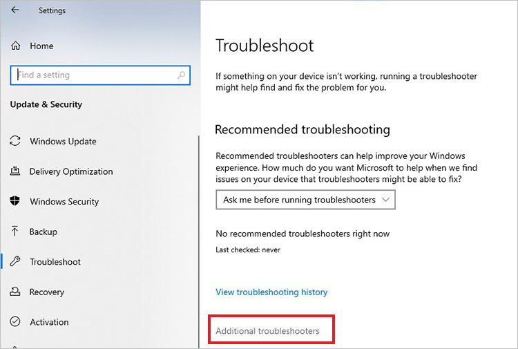 open windows settings to run update troubleshooter causing the modern setup host high cpu or memory problem