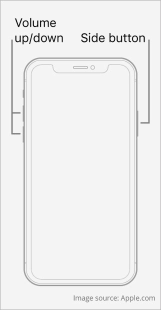 force restart iphone 8 or newer model