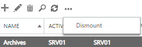 Click Dismount