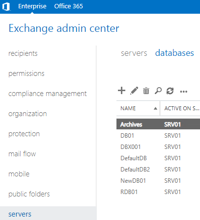dismount the database and then mount it back