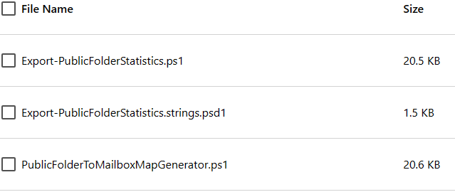 public folder migration script