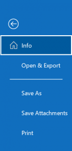 Go to the File option and select the Open Export tab
