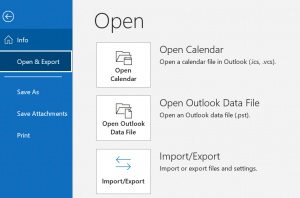 choose the Import Export option