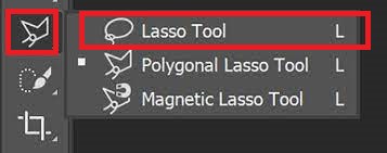 1 choose lasso tool
