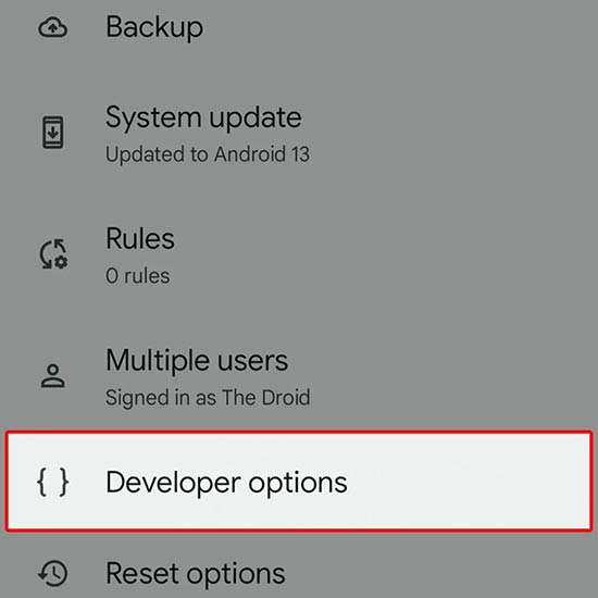 2 enable usb debugging mode google pixel