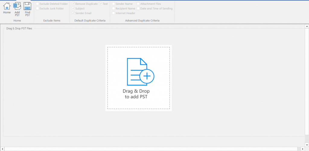 Open the Stellar Merge Mailbox for Outlook application. Add PST files using Drag Drop button or by clicking on Add PST